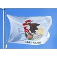 thumbnail image 1 of Allied Flag 2 x 3 FT Nylon Illinois State Flag - Made in USA, 1 of 6