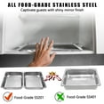 thumbnail image 6 of PRIJESSE 6-Pack 1/2 Size Chafing Dishes 8 Qt. Stainless Steel with Durable Frames, 6 of 11