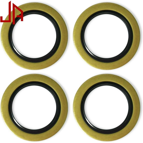 JADODE 4 Pack Double Lip Grease Seals 2.250''I.D x 3.376''O.D Replacement 010-036-00 (10-36) or 22333TB Spindle #42 Fits 5200-7000 lbs Trailer Axle Hub Wheel Grease Seals