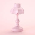 thumbnail image 2 of Table Lamp 500mAh USB Rechargeable LED Night Light Eye-protection Lotus Shape Desk Light Adjustable Brightness Retro Desk Lamp for Photo Props Bedside Light for Bedroom Study Room, 2 of 5