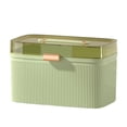 thumbnail image 3 of Organizador de emergencia para guardar suministros médicos, caja de almacenamiento con bandeja extraíble y gran capacidad para deportes al aire libre. L verde claro, 3 of 8