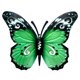 thumbnail image 1 of Decoración de pared de mariposa de Metal, escultura artística de pared de vidrio para exteriores, cielo, decoración de jardín, hogar y jardín, 1 of 5