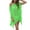Green, variant on Lu's Chic Women's Beach Bikini Cover Up Crochet Beachwear Light Sheer Cute Hollow Out Fringed Summer Spring Break Black Small-X-Large