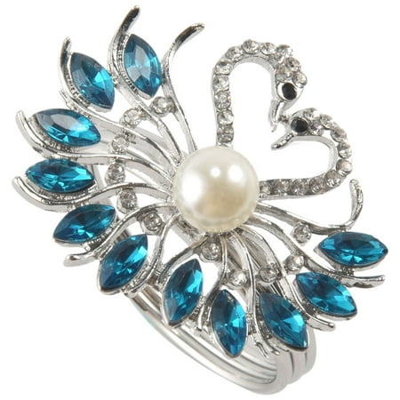 

6 Pack Valentine s Day Napkin Rings Wedding Peacock Napkin Rings