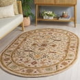 thumbnail image 2 of SAFAVIEH Antiquity Toireasa Oriental Wool Area Rug, Ivory, 4'6" x 6'6" Oval, 2 of 12