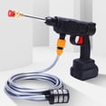 thumbnail image 1 of Lavadora De Autos Portátil Pistola de lavado de autos de alta presión 100W 12V-21V Pistola de riego de jardín Mantenimiento de lavado de autos Wdftyju Libre de BPA, 1 of 5