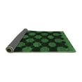 thumbnail image 2 of Ahgly Company Indoor Square Abstract Emerald Green Modern Area Rugs, 6' Square, 2 of 4
