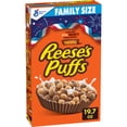 thumbnail image 3 of (3 pack) REESE'S PUFFS Breakfast Cereal, Chocolatey Peanut Butter Cereal, Family Size, 19.7 oz, 3 of 17