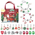 thumbnail image 1 of Regalos del calendario navideño 2024, kits de fabricación de pulseras caseras para niños y adultos, regalos de joyas del calendario navideño de 24 días, 1 of 3