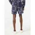 thumbnail image 4 of Free Assembly Men's Fleece Bandana Printed Shorts, 4 of 6