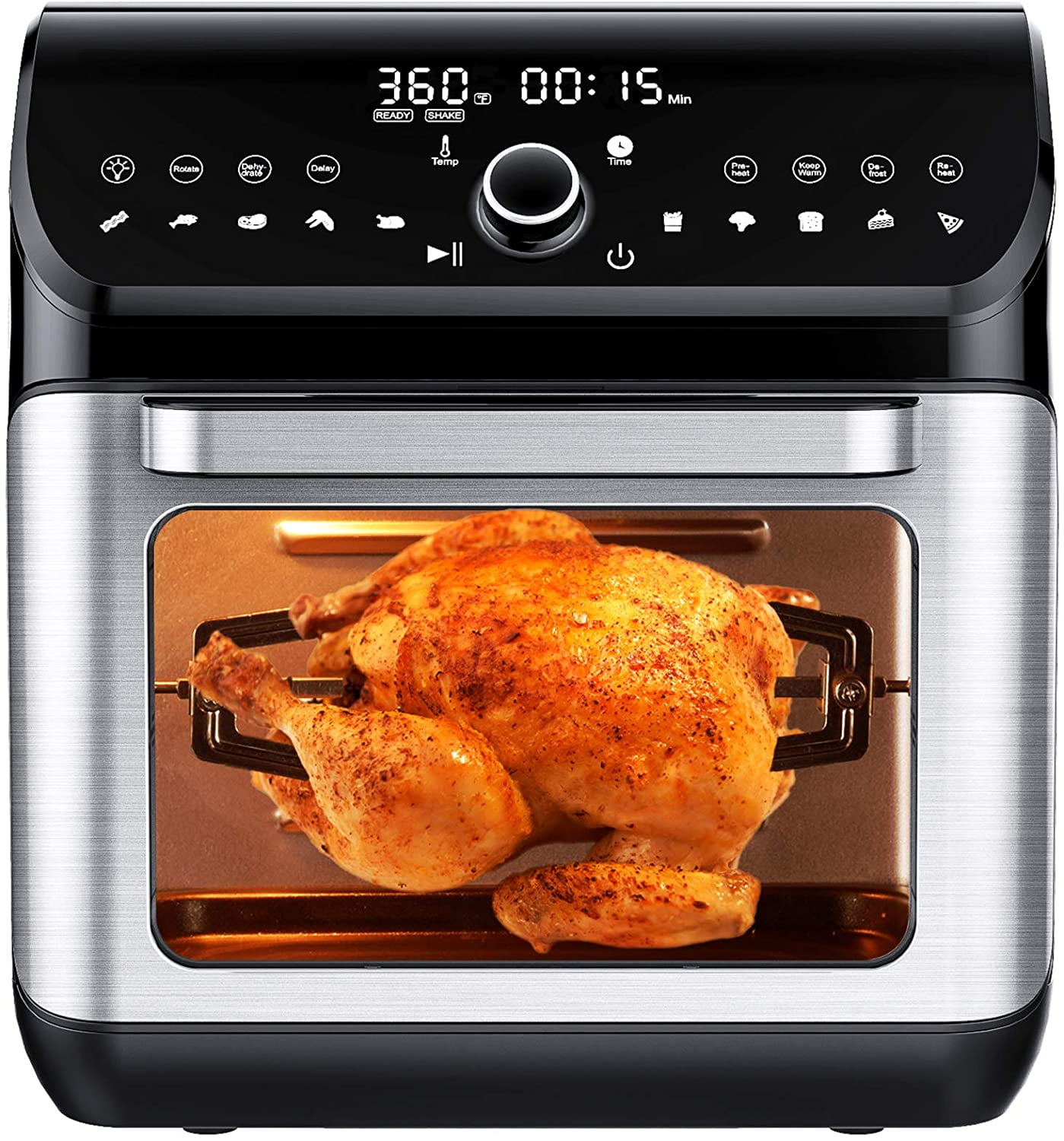 Ikich Air Fryer Oven 10qt Big Capacity 10 7 Cooking Modes Toaster Oven Bake Broil Slow Cook And More Food Dehydrator Silver 1500w Walmart Com Walmart Com Ikich Air Fryer Oven 10qt Big Capacity 10 7 Cooking Modes Toaster Oven Bake Broil Slow Cook And More Food Dehydrator Silver 1500w Walmart Com Walmart Com