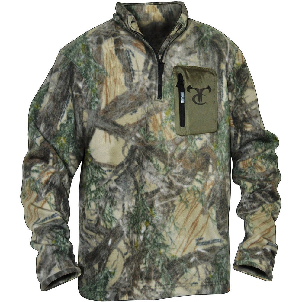 TrueTimber 1/4 Zip Fleece with Chest Pocket