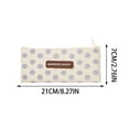 thumbnail image 3 of Cloth Storage Bags with Zipper Fashion Lattice Dots Pencil Bag Student Large-Capacity Stationery Storage Bag Examination Storage Bag, 3 of 5