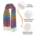 thumbnail image 3 of Shawl Wraps for Women - Rainbow Bright colorful leopard Oversized Fall Winter Fashion Blanket Scarf for Women, 3 of 6