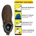 thumbnail image 3 of HANDMEN Men's 6" Soft Toe Water Resistant Non-slip Anti-puncture Lightweight Work Boots, 80N01BN, 10.5, 3 of 6