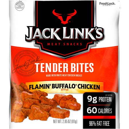 Jack Link's Chicken Tender Bites, Protein Snack, Buffalo Style, 2.85oz