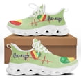 thumbnail image 1 of Zapatillas deportivas gruesas de malla con estampado de la bandera de la República del Congo, con cordones, informales, vulcanizadas, para caminar, 1 of 6