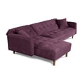 thumbnail image 4 of Sala Modular Sofá Cama Reversible Makora Velvet Morado Modelo Baily, 4 of 8