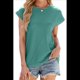 thumbnail image 2 of Camisetas de Entrenamiento de Verano para Mujer, Color Verde Frijol, Talla XL, 2 of 10