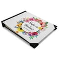 thumbnail image 2 of Darling Souvenir White Floral & Leaves Wedding Guestbook Hardbound Cover Printed Anniversary Wedding Guest Registry-7 x 9 Inches, 2 of 5