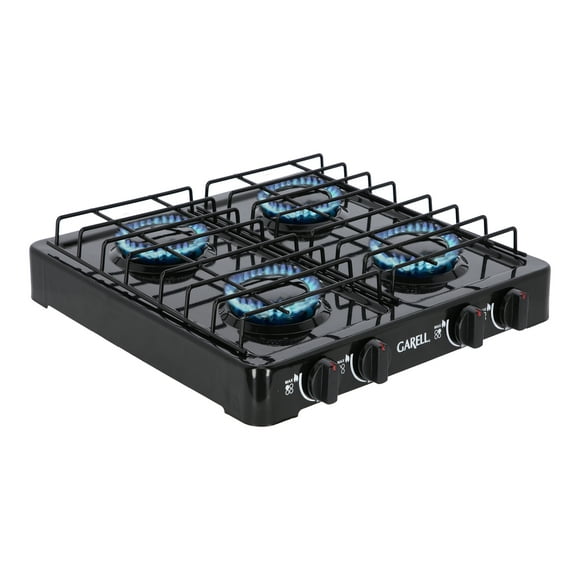 Estufa Parrilla de Gas de Mesa Garell PM4QC-N 4 quemadores