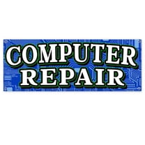 Computer Repair 13 oz Vinyl Banner With Metal Grommets