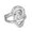 Silver, variant on Fashionable Double Layers Geometric Knot Rings 18K Gold Plated Sturdy Stainless Steel Accessory for Women Daily Wear