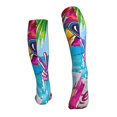 thumbnail image 2 of Bixox Tropical Flamingo Summer Print Compression Socks,Compression Socks Women & Men Circulation for Medical,Running,Athletic, 2 of 7