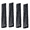 Black, variant on 4 Pack Trimmable Refrigerator Door Handle Covers, Washable Appliance Handle Protector, Anti-Dirty Handprint Fridge Handle Sleeve Kitchen Decor Accessories-Red