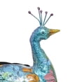 thumbnail image 6 of DecMode 20" Indoor Outdoor Peacock Garden Sculpture with Crystal Accents, 6 of 13