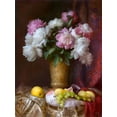 thumbnail image 2 of Sevryukov, Dmitry 25x32 Gold Ornate Wood Framed with Double Matting Museum Art Print Titled - Peonies, 2 of 4