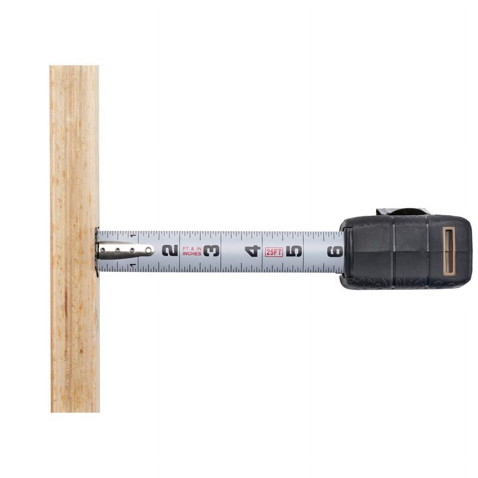 Spec Ops Tools 2027475 25 ft. x 3.12 in. Rubber Tape Measure, Black