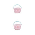 thumbnail image 1 of Guardoinrt Panier de Rangement Portable - Organiser Efficacement Petits Objets Rose Clair Circulaire 2Set, 1 of 6