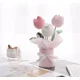 thumbnail image 2 of Paquete de 3 regalos de ramo de tulipanes de ganchillo hechos a mano NQ, 2 of 3