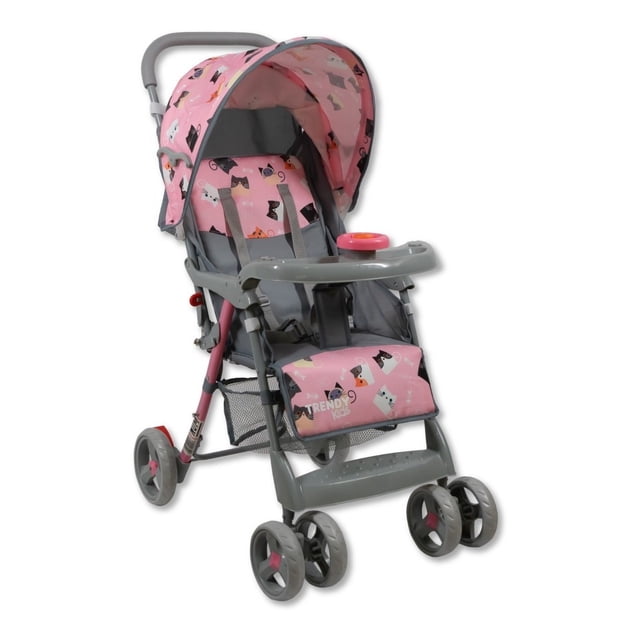 Carriola Trendy Kids Happy Reclinable Ligera Rosa Claro