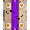 thumbnail image 4 of Table Runner Dresser Scarves 36 Inch Long,Halloween Castle Witch Full Moon Linen Dining Table Runners Purple Black Tree Bat Tabletop Scarf for Wedding Holiday Party Kitchen, 4 of 9