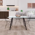 thumbnail image 2 of Set de Comedor Cristal Oslo Nogal y 4 Sillas Eames Gris base Nogal Mundo In Minimalista, 2 of 6
