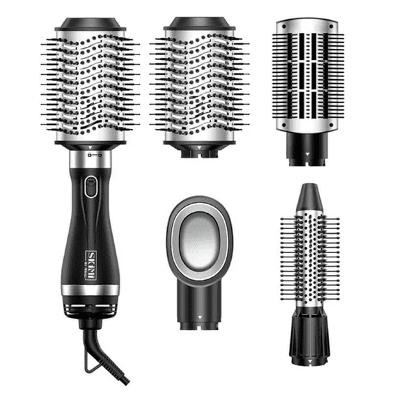 Refurbished WHALL Hair Dryer Brush, Blow Dryer Brush with 4-1n-1 Tool Set