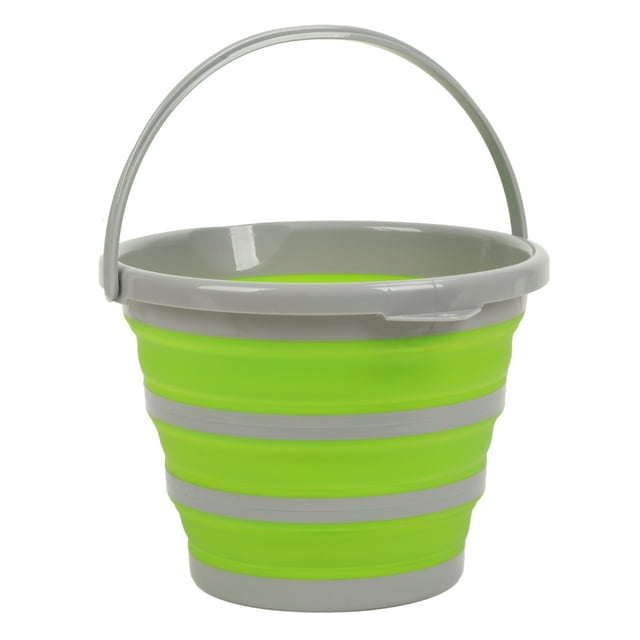 Collapsible Bucket, Green Design Folding Collapsible Bucket For Camping Green Large