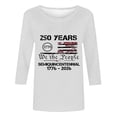 thumbnail image 4 of ZJXFGS Women's 2026 Fashion Tops,Casual Summer Tee Going Out Blouse 3/4 Sleeve T-Shirts Work Business Dressy Funny Holiday Graphic Tee Workout Y2K Clothes White M, 4 of 4