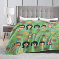 thumbnail image 3 of Bob's Burgers Bed Blanket Super Soft Fleece Throw Blanket Lightweight Warm Cozy Cartoon Blankets Gifts for Kids Adults 40"x30", 3 of 8