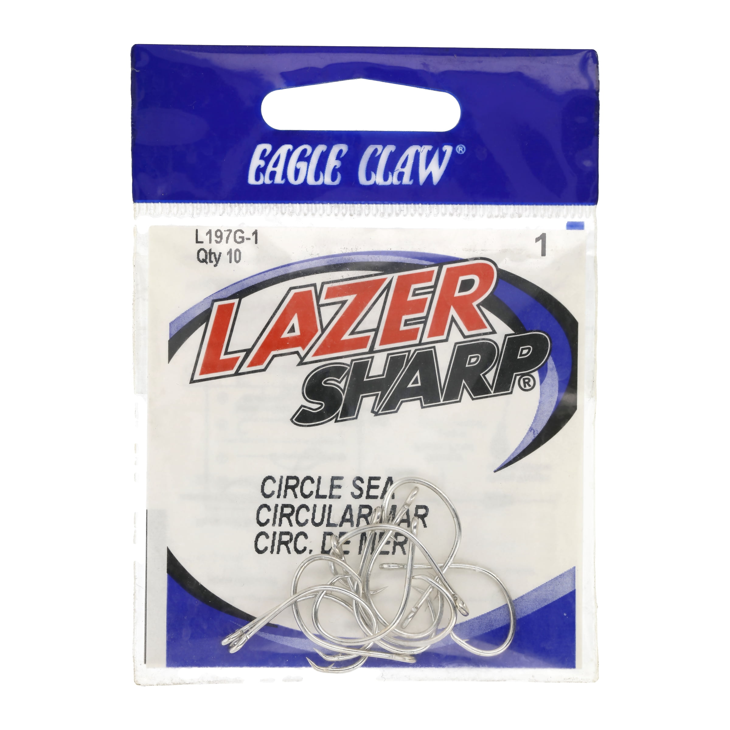 Lazer Sharp L197FH-2/0 Circle Offset Hook, Sea Guard, Size 2/0, 40 Lazer Sharp L197FH-2/0 Circle Offset Hook, Sea Guard, Size 2/0, 40