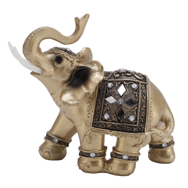 Decoración De Elefante, Adorno De Elefante Versátil, Detalles Vibrantes, Artesanía Exquisita, Artística Para Vitrinas