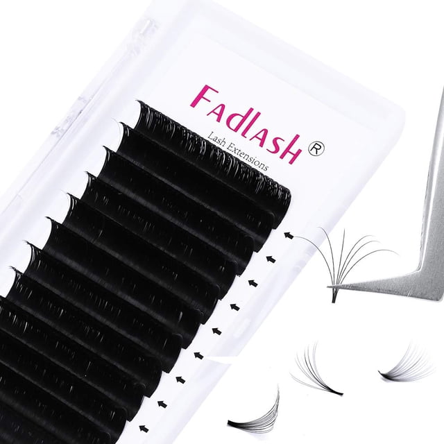 Extensiones de pestañas FADLASH Mega Volume 4D 5D 6D 7D 0.03 mm C Curl
