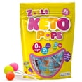 thumbnail image 1 of Zolli KETO Pops - Paleta de caramelo sin az&uacute;car, vegano, sin gluten, apto para diab&eacute;ticos, bolsa resellable de 5.2 onzas, 1 of 7