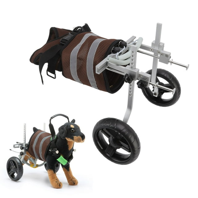 Dog Wheelchair, Reflective Stripes Upgraded Style Adjustable Dog Wheelchair for Back Legs