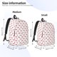 thumbnail image 2 of Disketp Heartbeat Symbol Mochila de Lona Estampada, Mochila Escolar de Viaje Ligera para Estudiantes y Portátil-Small, 2 of 5