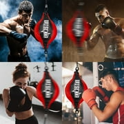 Double End Ball, EEEkit Boxing Speed Dodge Training Ball Leather Punch Bag Hanging Speed Ball for Gym Boxing Speed Training, Includes Cord, Stress Relief Exercise Equipment, Adult Teenagerss