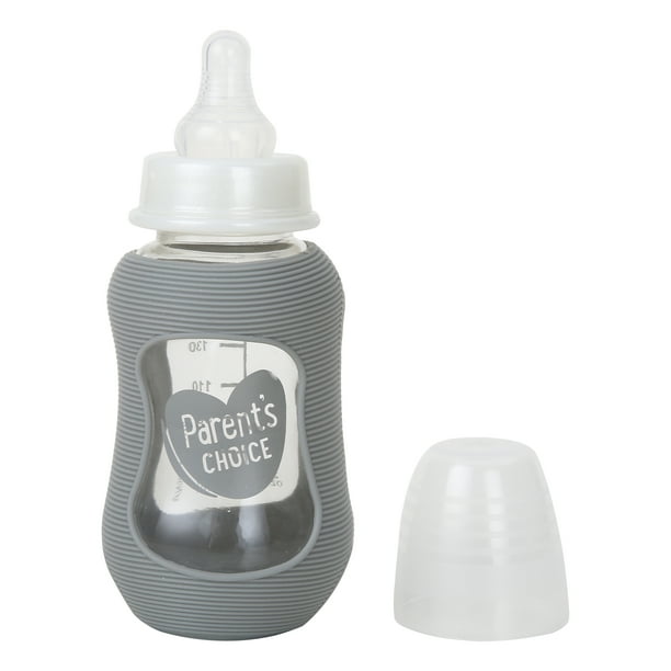 Parent's Choice 3pack 5oz. Glass Baby Bottles with Silicone Sleeves