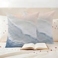 thumbnail image 3 of Navy Blue Coastal Wave Outdoor Waterproof Pillow Covers, Summer Modern Ocean Beach Decorative Square Throw Pillowcase Sofa Cushion Sham for Patio/Couch/Chair, 26"x26" 2 Pack, 3 of 8